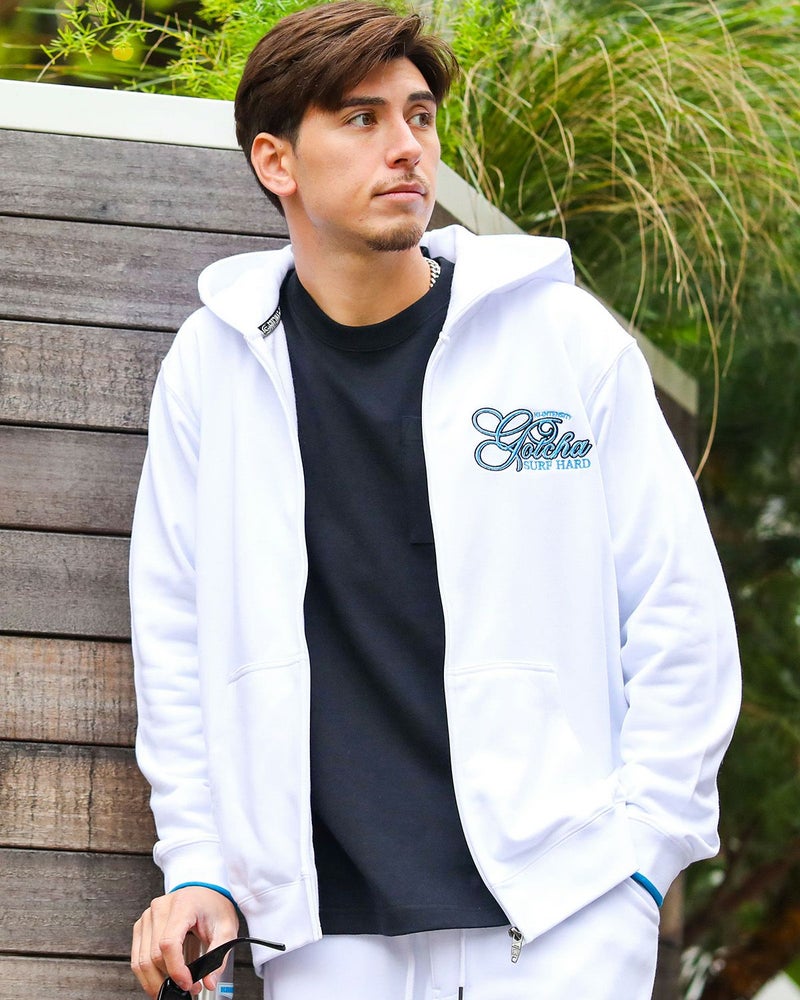 ホワイト：180cm/70kg(Lサイズ着用)