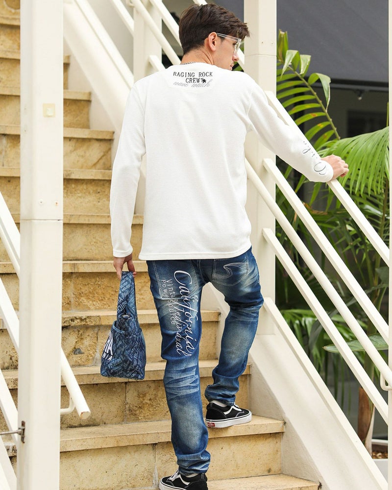 ホワイト：180cm/70kg(Lサイズ着用)