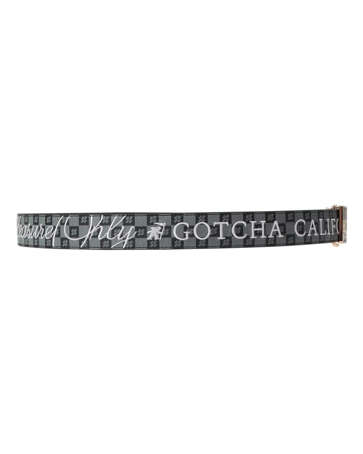 GOTCHA GOLF] シャイニー ゴールド バックル ホールレス ベルト | PEET