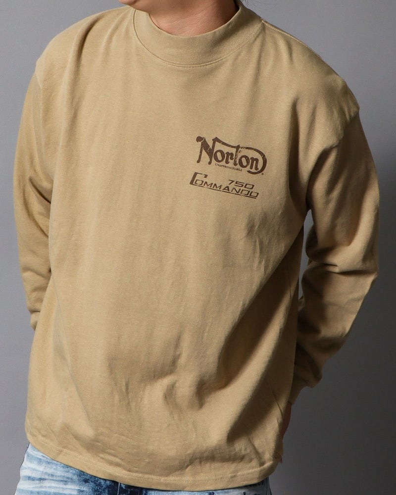 ベージュ：178cm/75kg(Lサイズ着用）