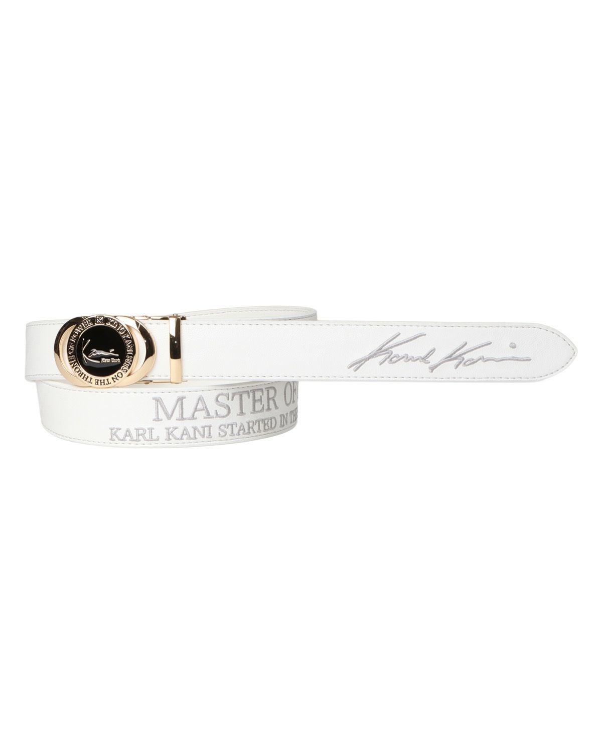 Karl Kani GOLF] ゴールドバックル PU ホールレス ベルト | PEET