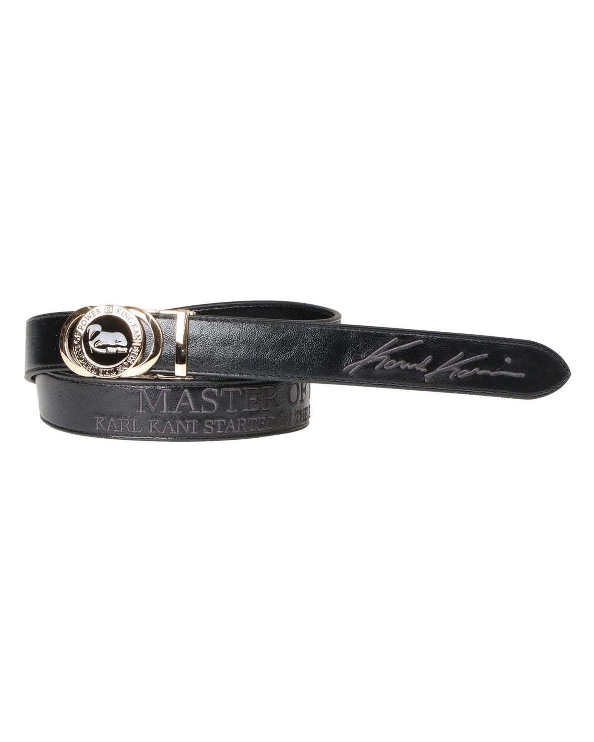 Karl Kani GOLF] ゴールドバックル PU ホールレス ベルト | PEET