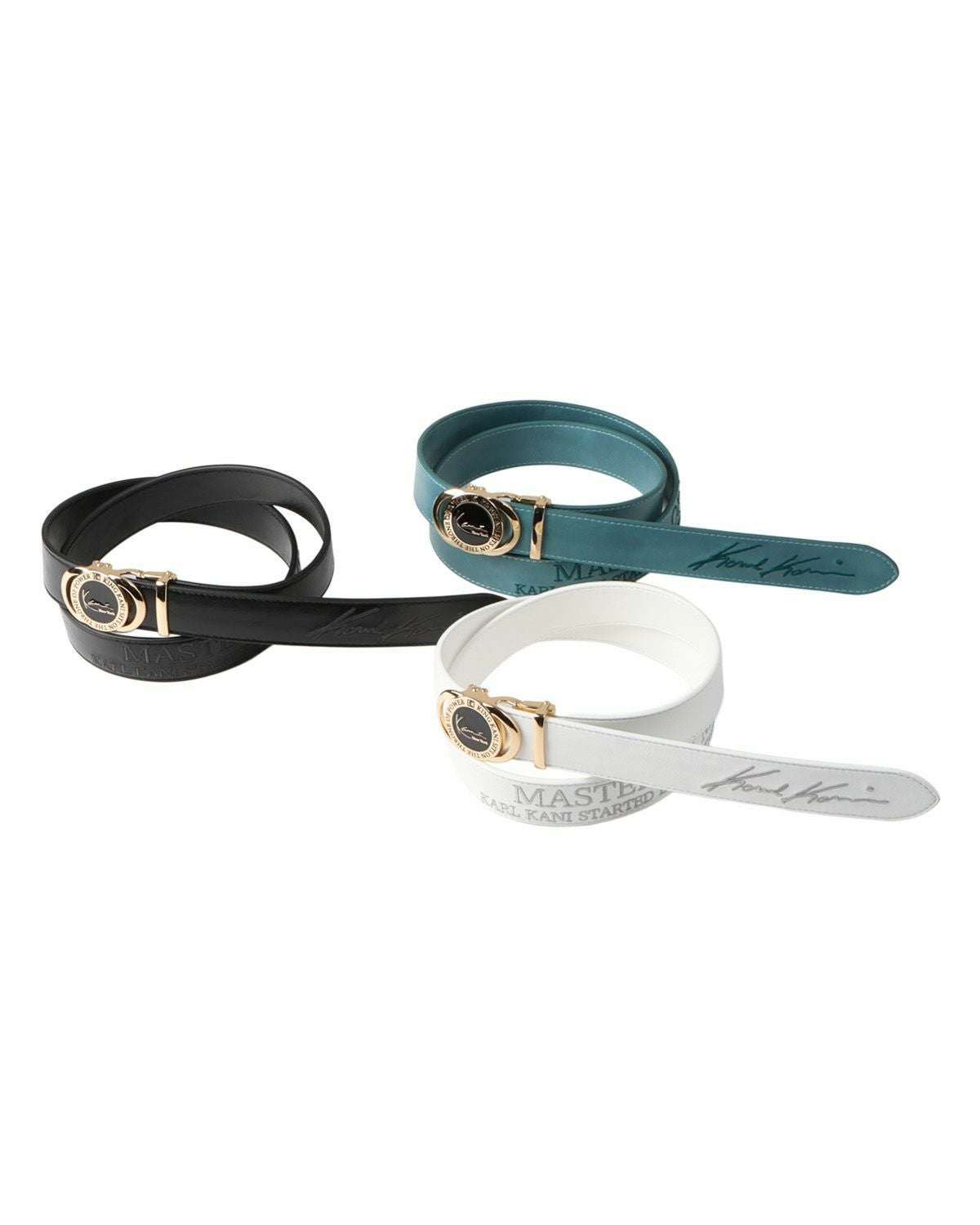 Karl Kani GOLF] ゴールドバックル PU ホールレス ベルト | PEET