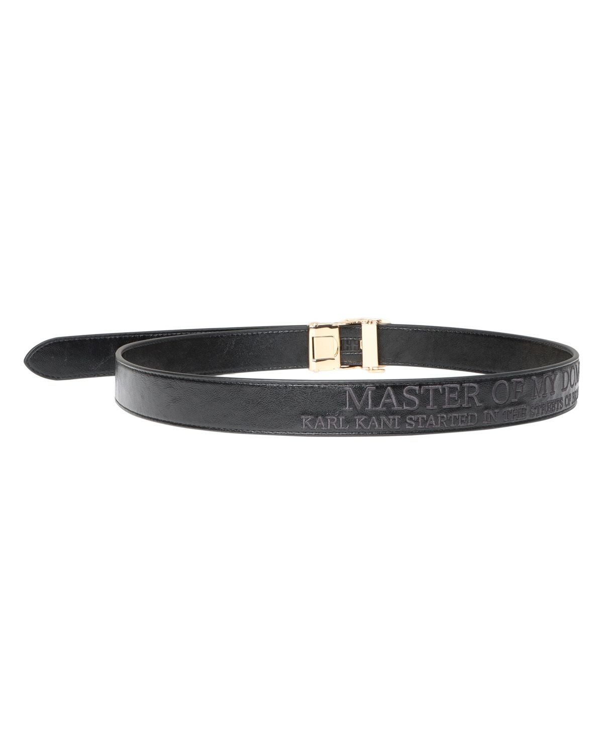 Karl Kani GOLF] ゴールドバックル PU ホールレス ベルト | PEET
