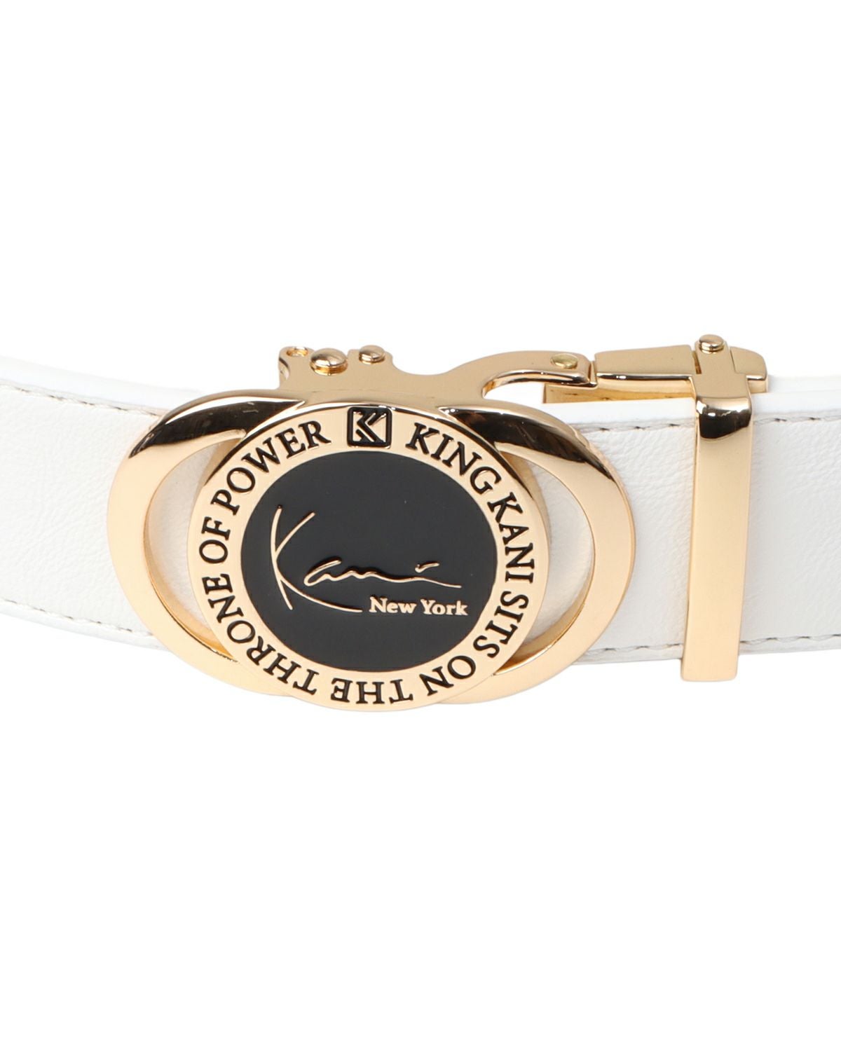 Karl Kani GOLF] ゴールドバックル PU ホールレス ベルト | PEET