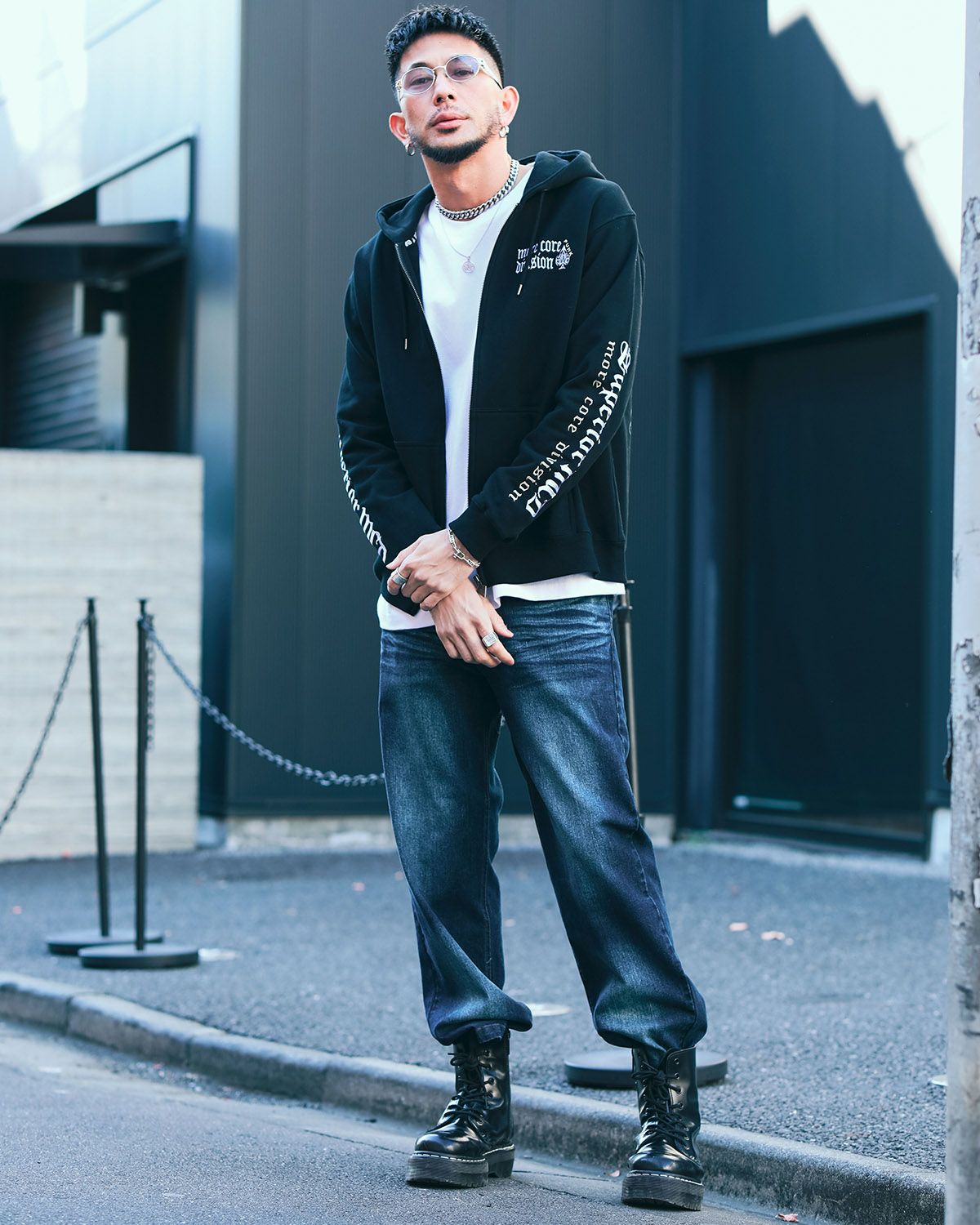 ブラック:183cm(Lサイズ着用)