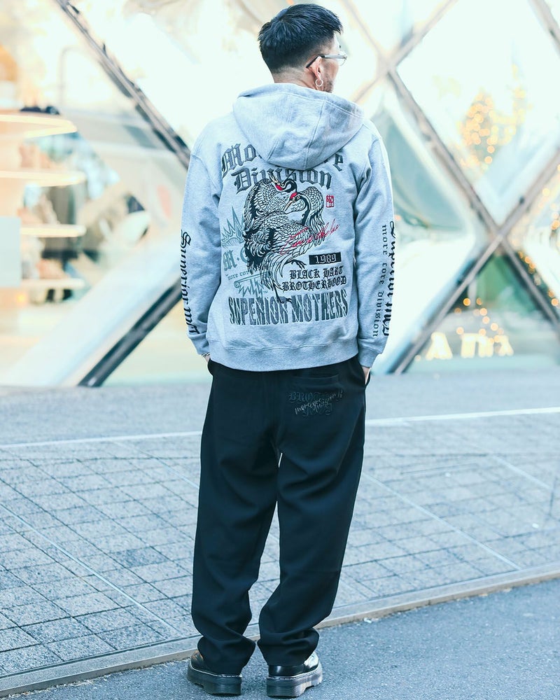 杢グレー:183cm(Lサイズ着用)