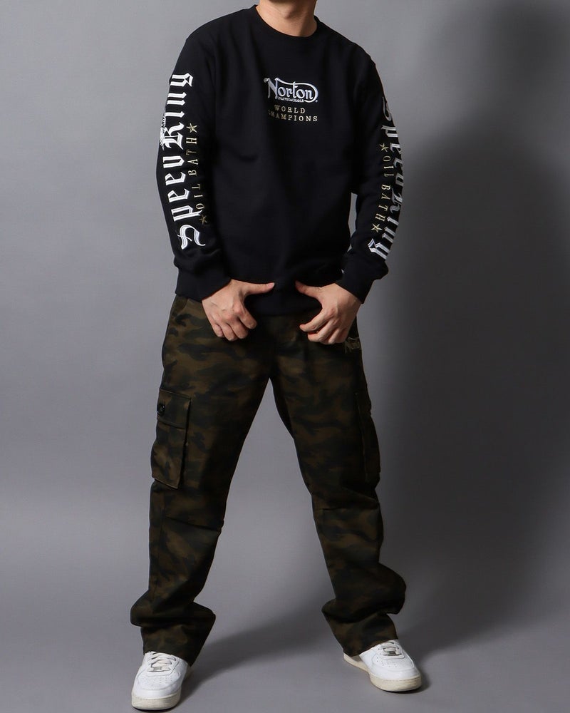 カーキ：178cm/75kg(Lサイズ着用)