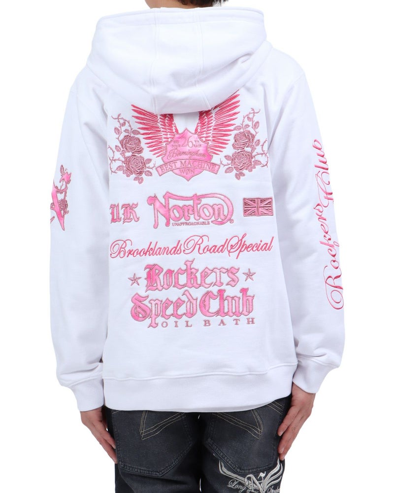 ホワイト：174cm62kg(Lサイズ着用)