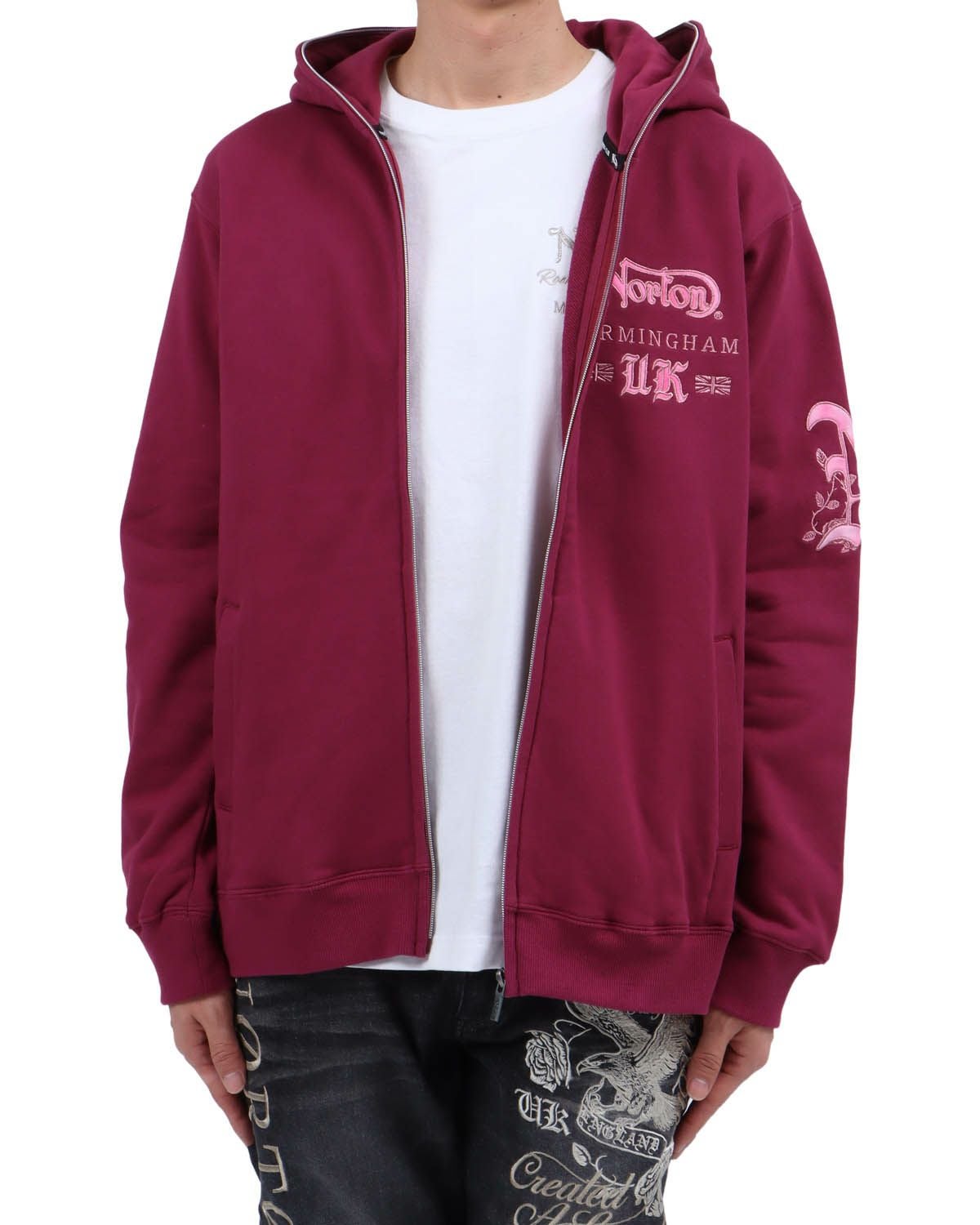 Norton] MAX ピンクメタル ZIPパーカー | PEET ONLINE STORE