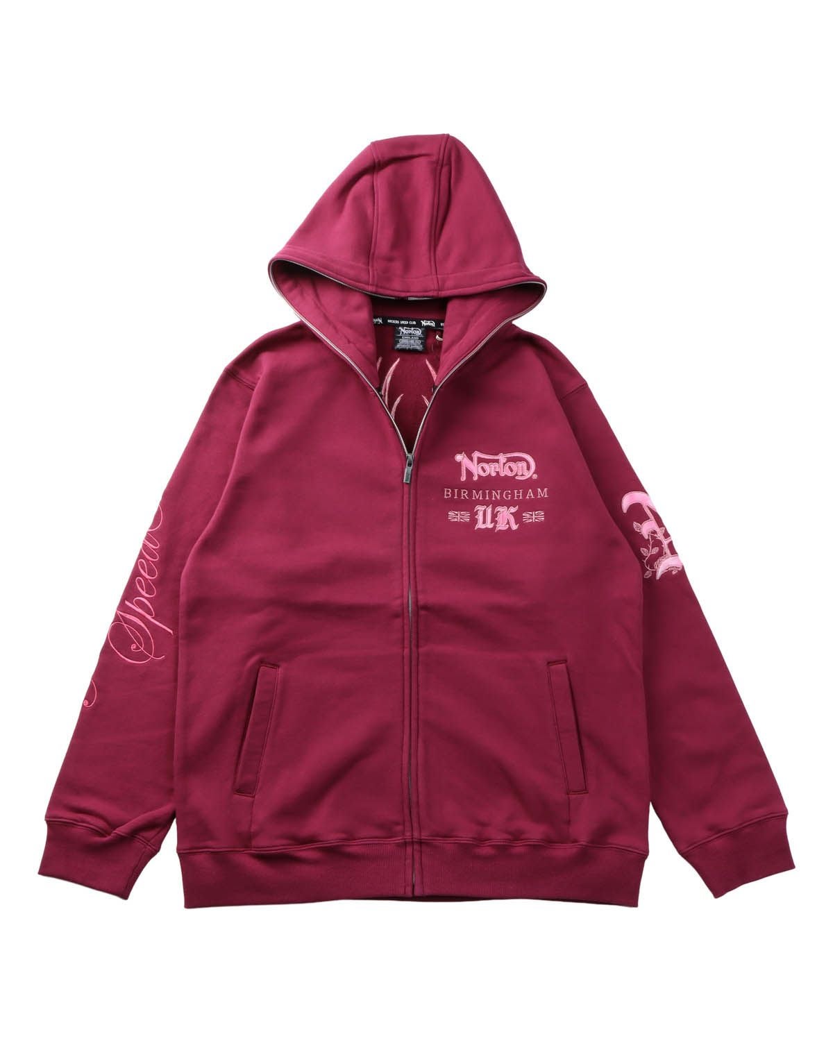 Norton] MAX ピンクメタル ZIPパーカー | PEET ONLINE STORE