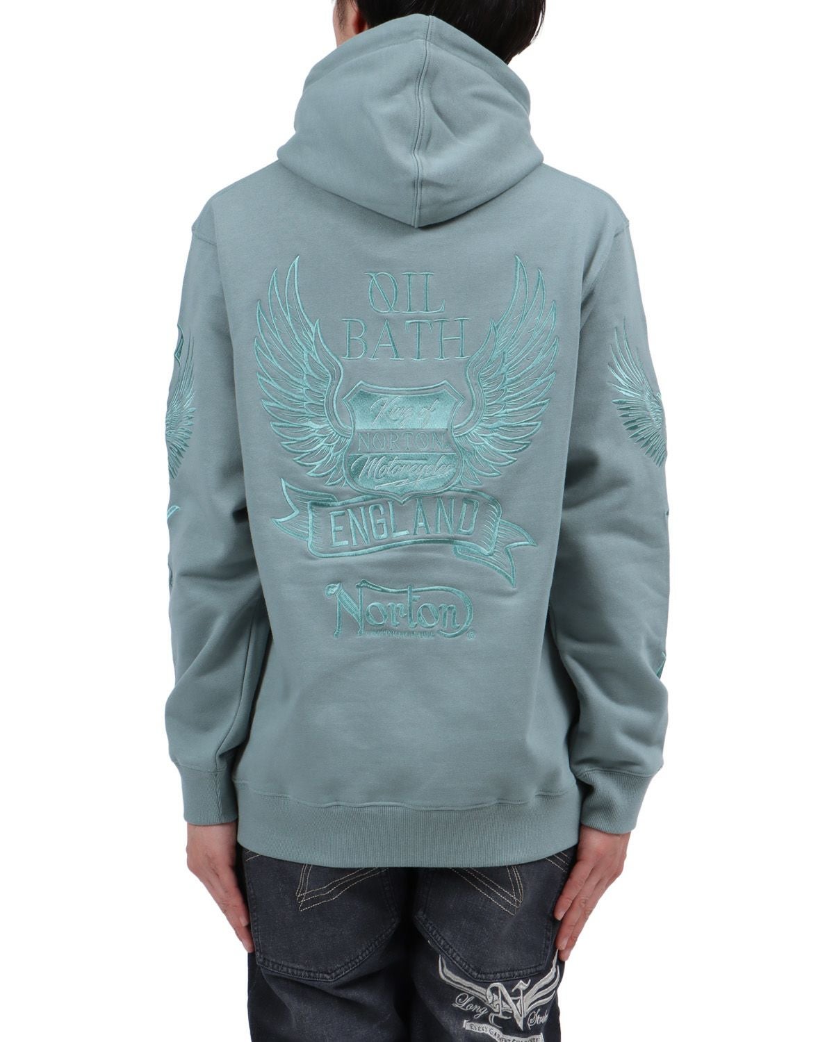 グリーングレー：174cm62kg(Lサイズ着用)