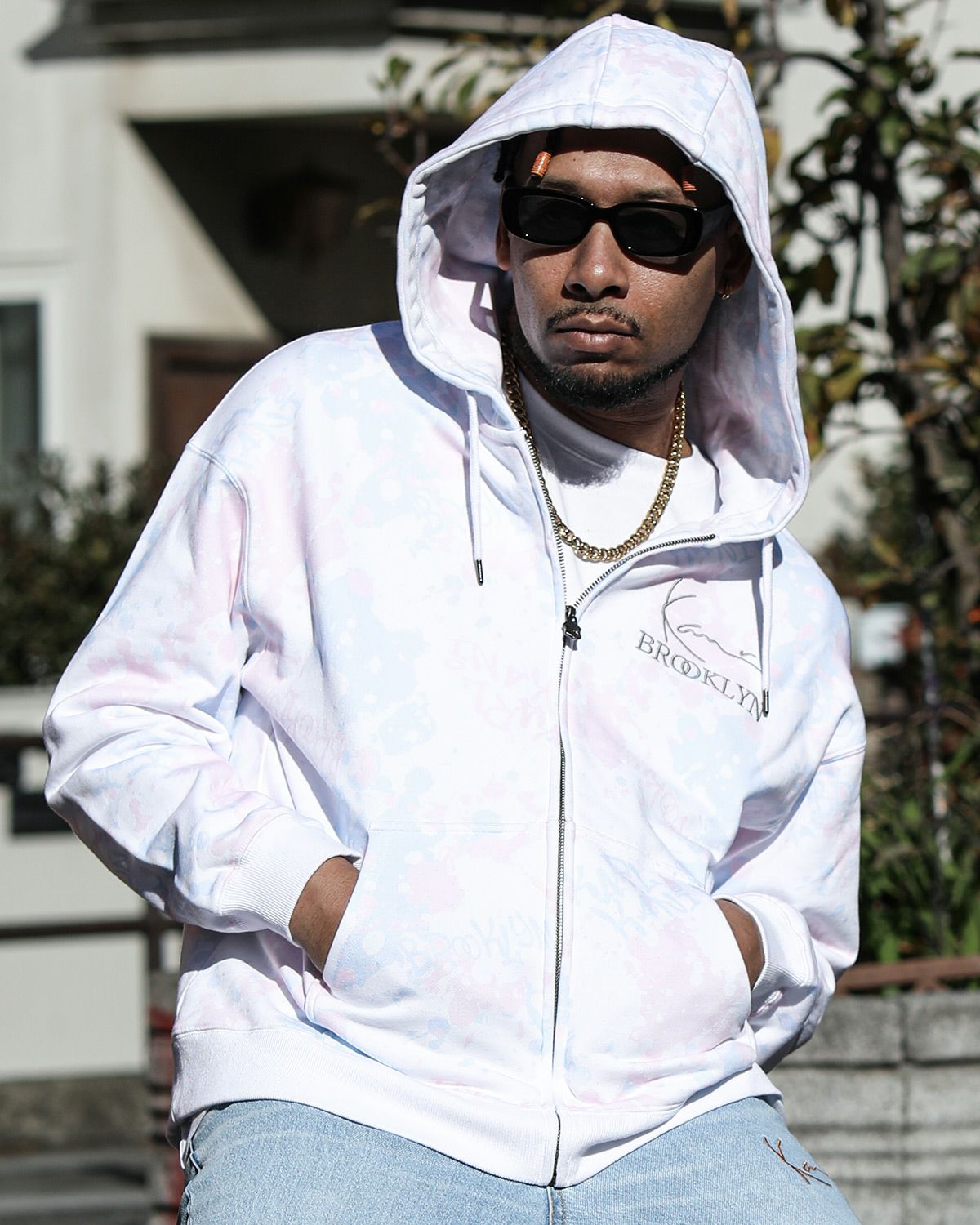 Karl Kani] スプレーアート 総柄 ジップパーカー | PEET ONLINE STORE