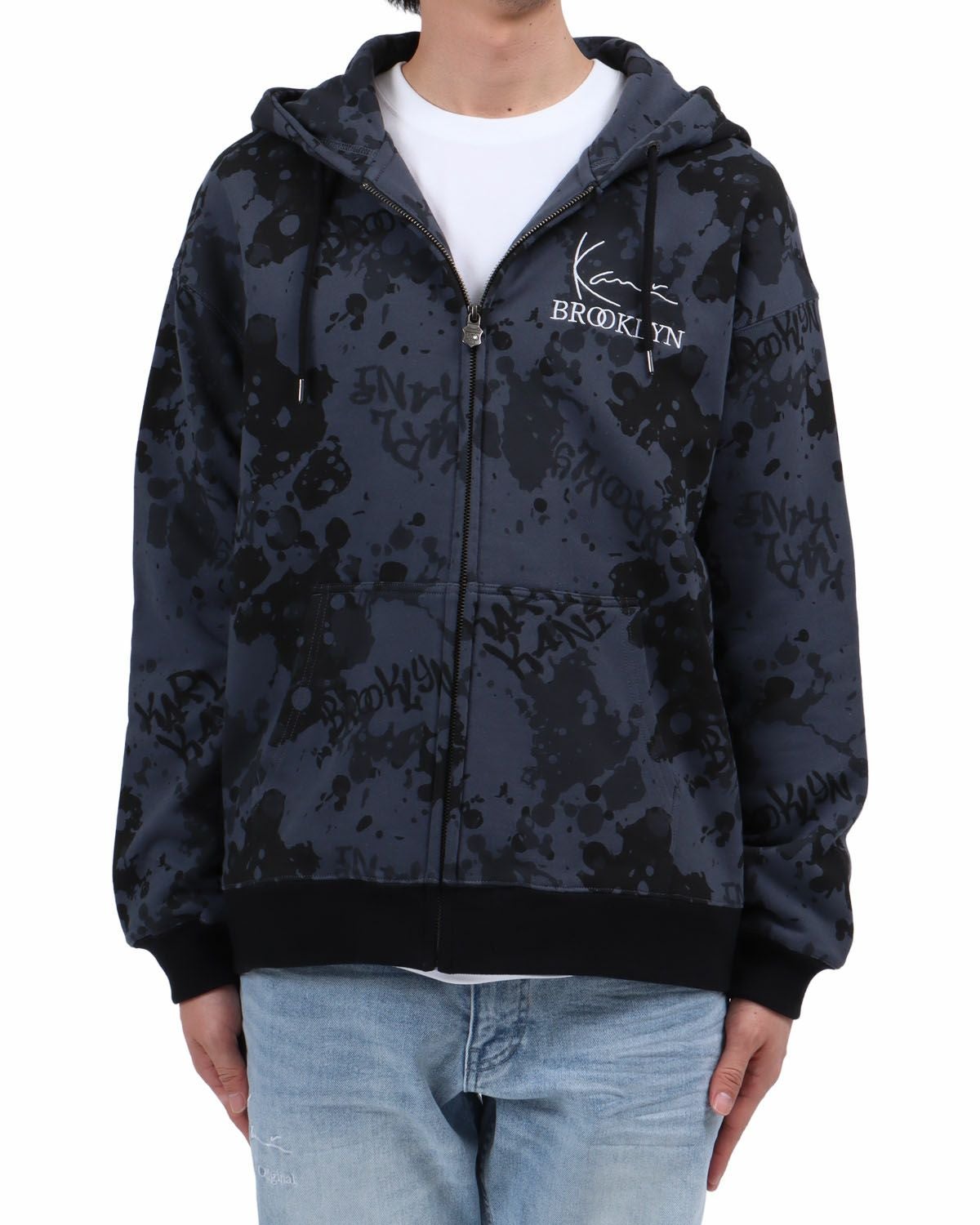 Karl Kani] スプレーアート 総柄 ジップパーカー | PEET ONLINE STORE