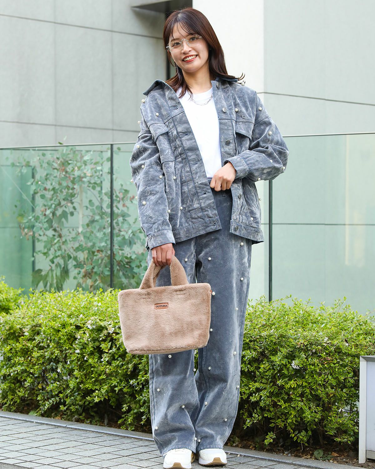 グレー：161cm(Mサイズ着用)