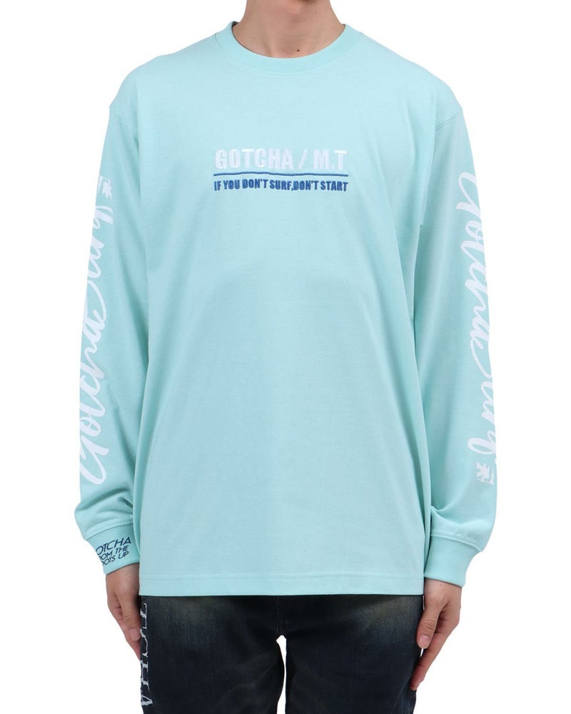 ミントグリーン：174cm62kg(Lサイズ着用)