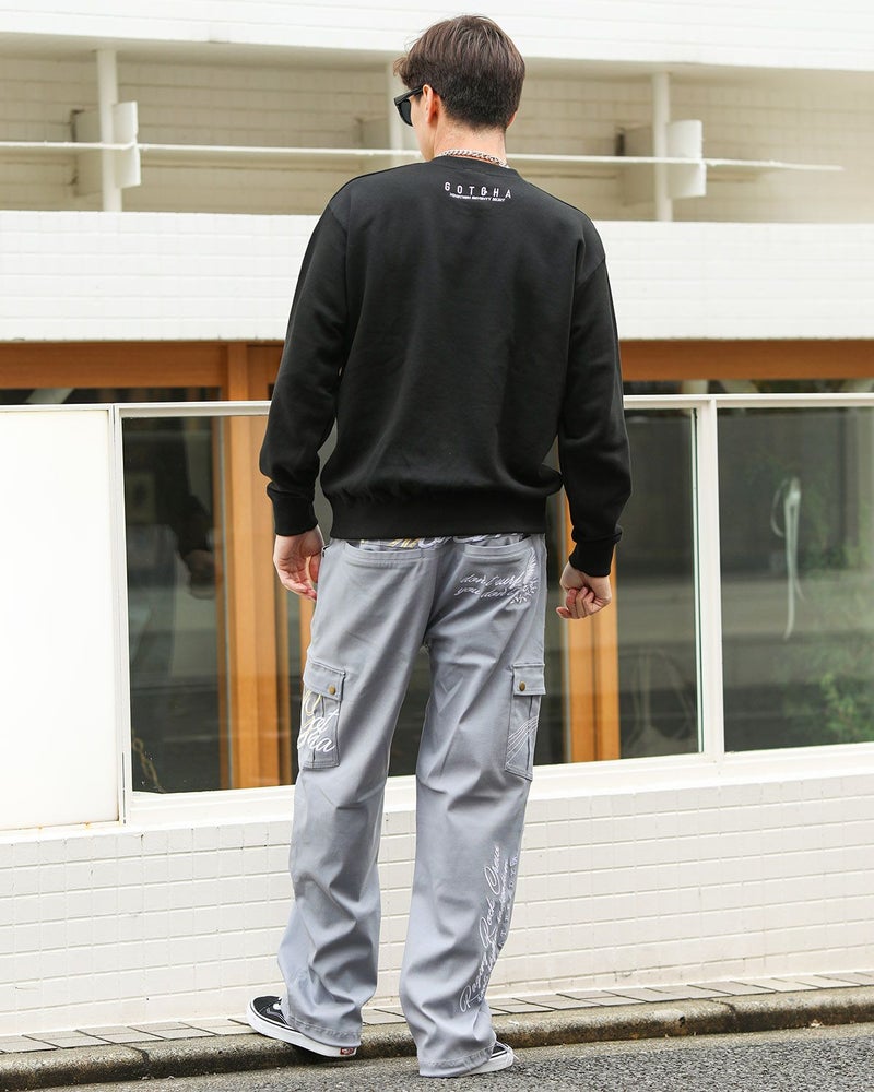 グレー：180cm/70kg(Lサイズ着用)