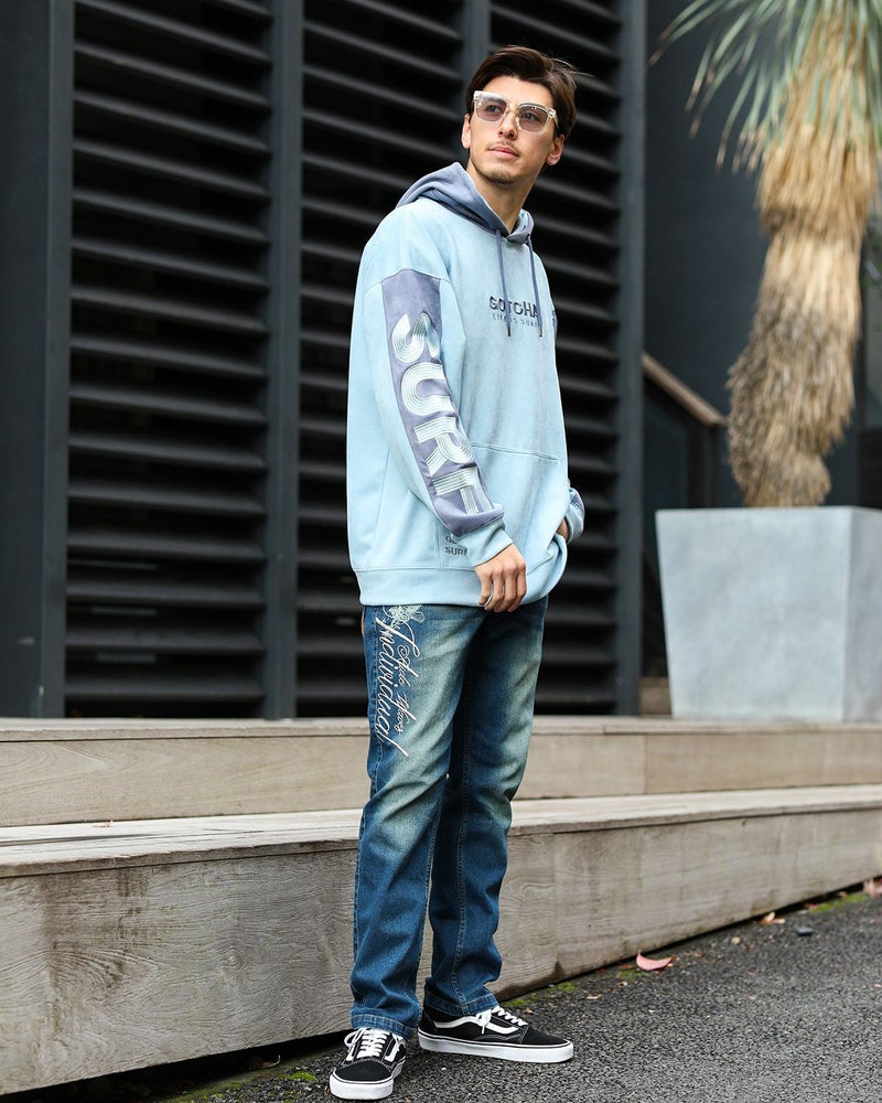 ブルー：180cm/70kg(Lサイズ着用)