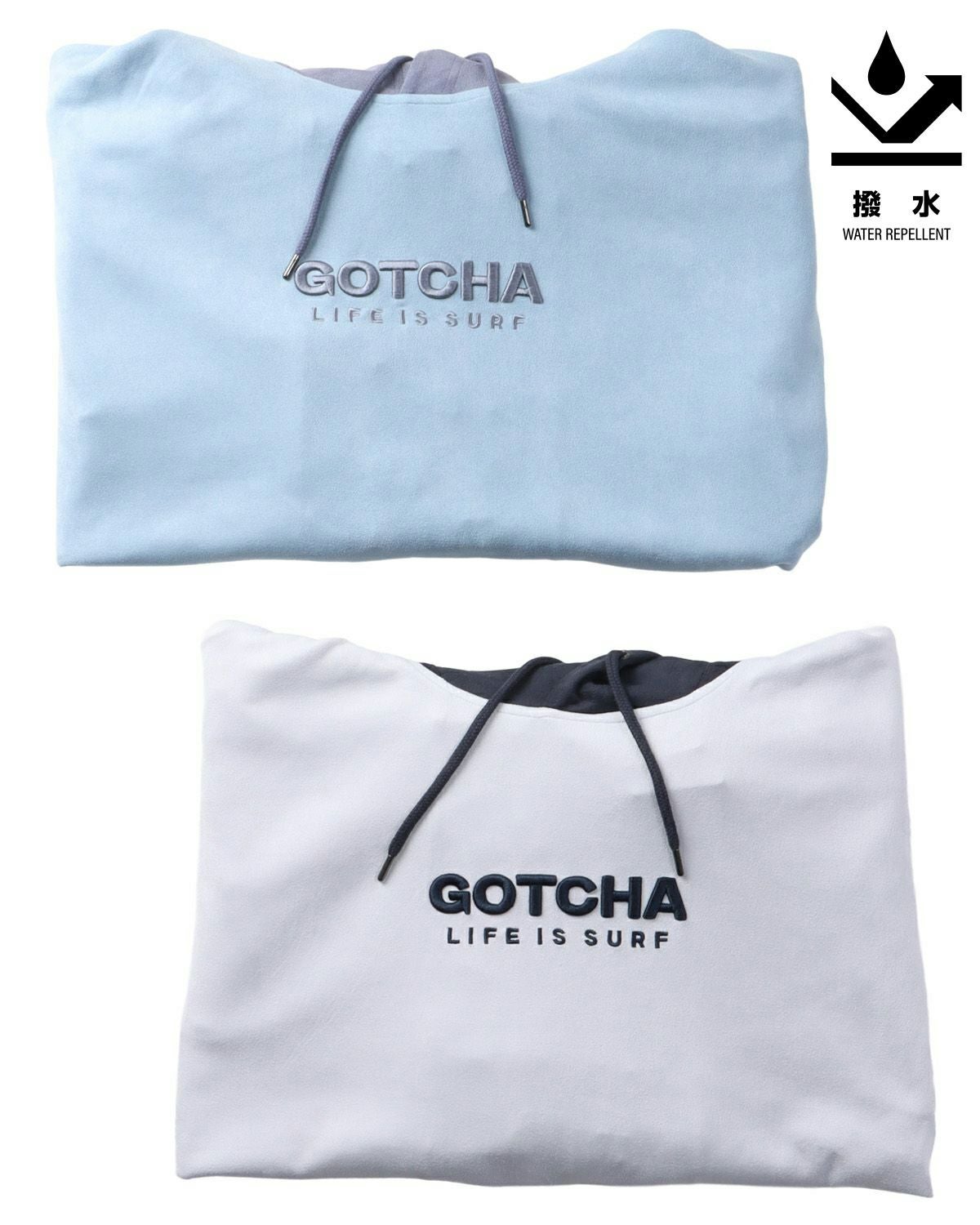 GOTCHA] 撥水 ポリスウェード カラーブロック プルパーカー | PEET