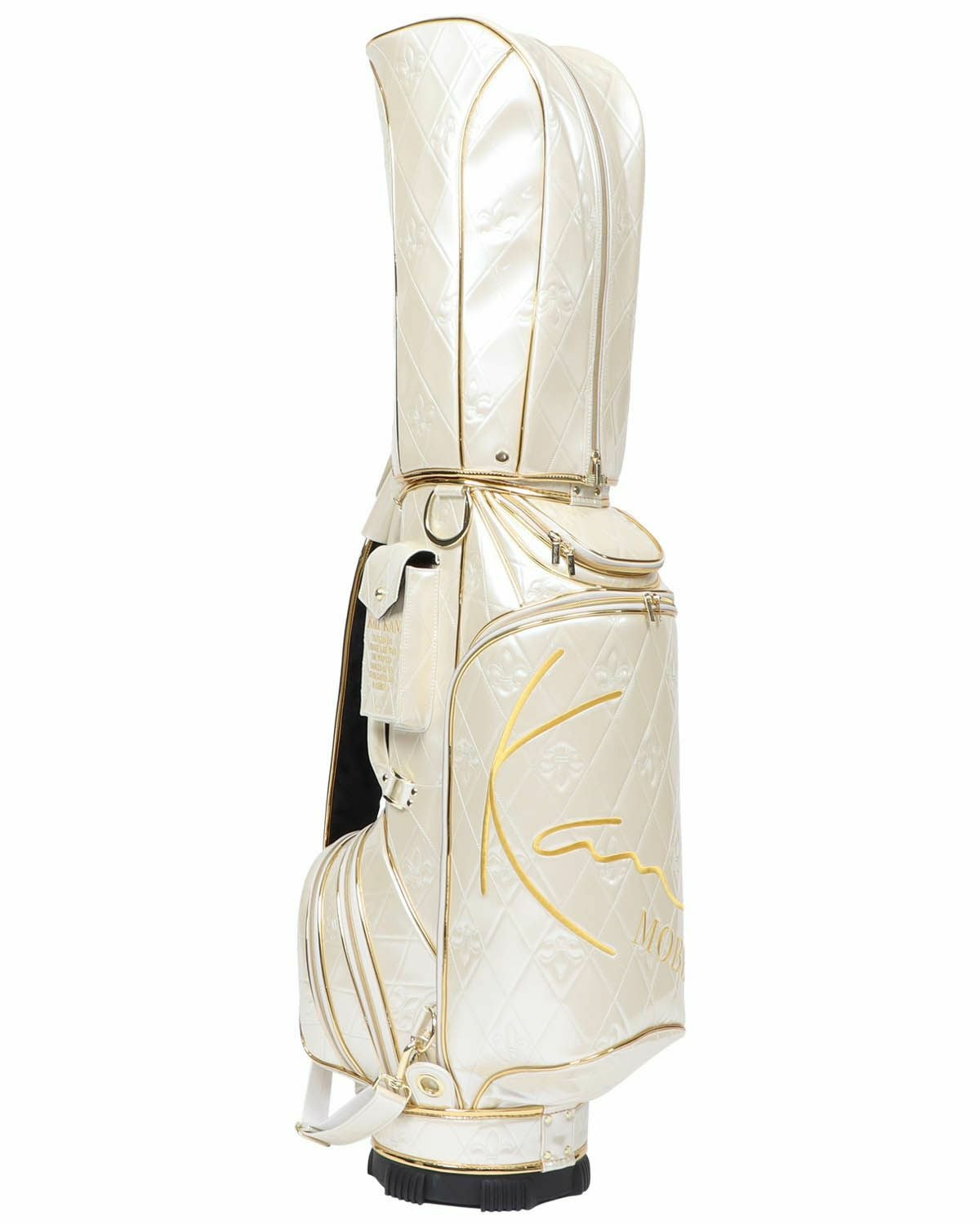 値下げ✨未使用✨golf パズドラ　ゴルフキャディバッグ　パールホワイトゴールド Karl Kani GOLF] メタリックキルト キャディバッグ | PEET ONLINE STORE