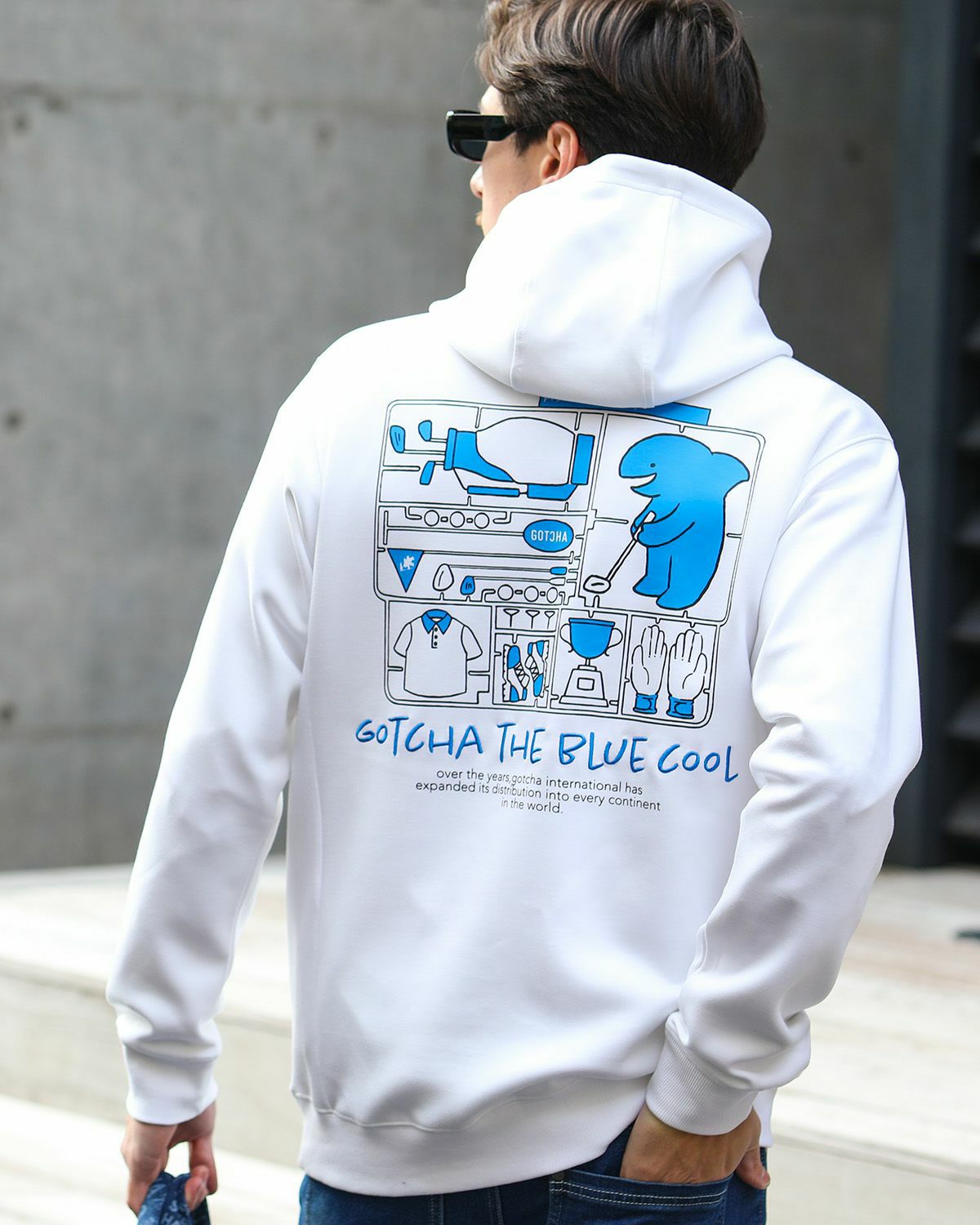 GOTCHA golfパーカー茶黒L 新品未使用 GOTCHA GOLF] 組み立て フィッシュマン ダンボールニット プルパーカー