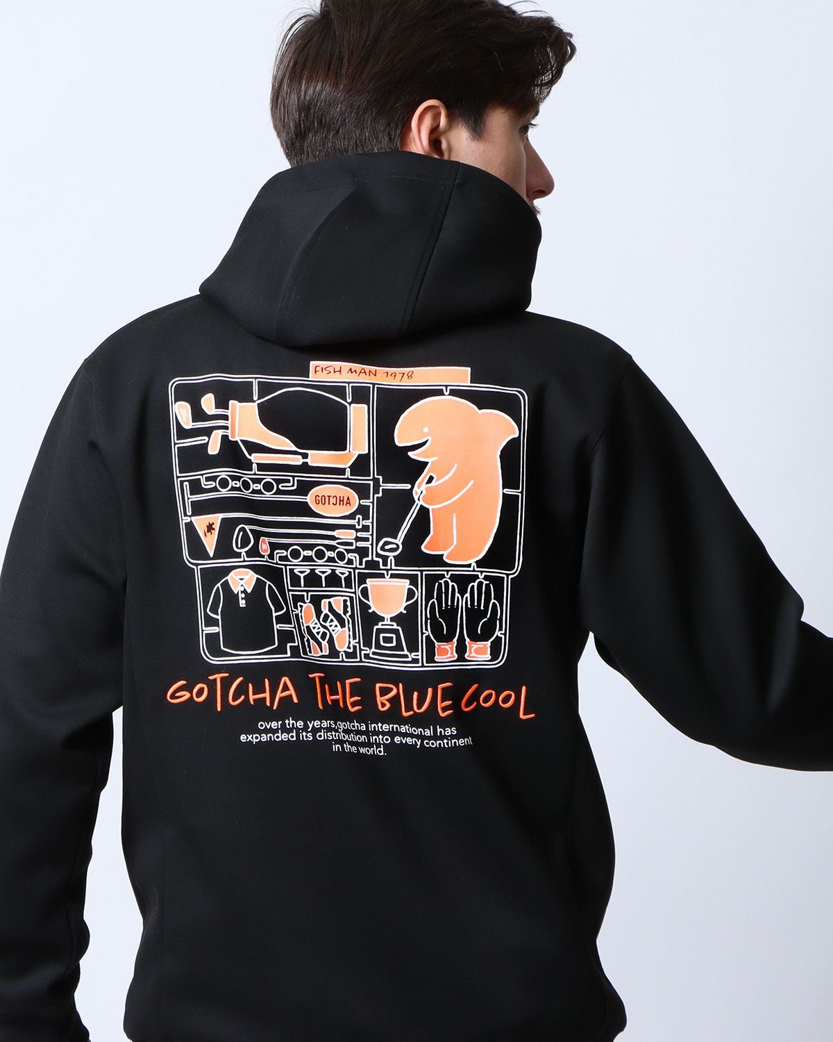 GOTCHA GOLF] 組み立て フィッシュマン ダンボールニット プルパーカー