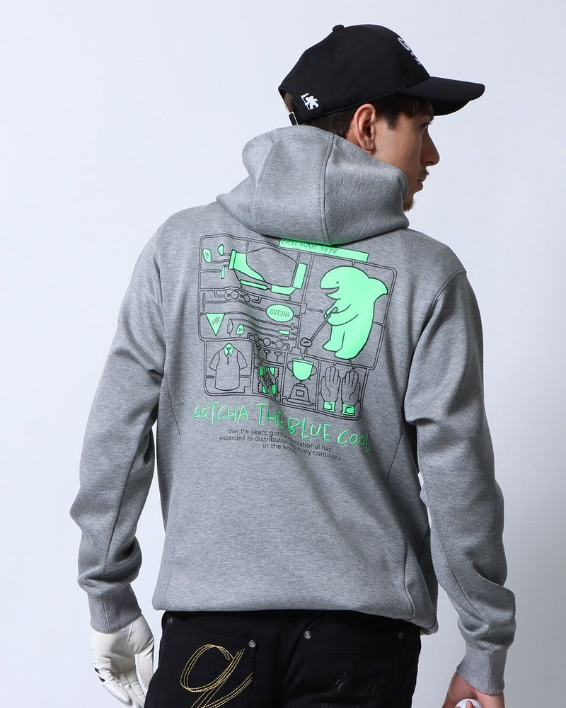 杢グレー：180cm/70kg(Lサイズ着用)