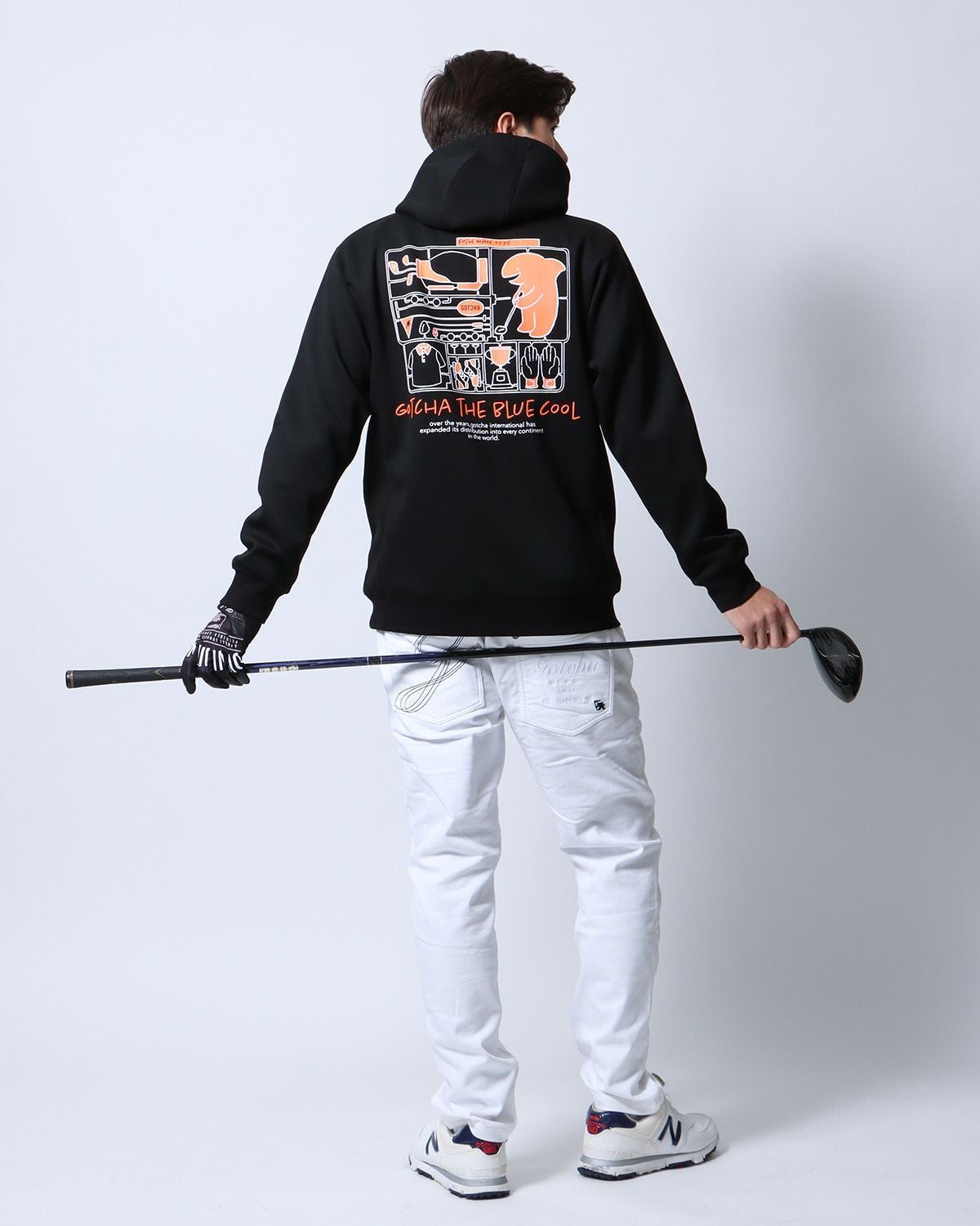GOTCHA GOLF] 組み立て フィッシュマン ダンボールニット プルパーカー