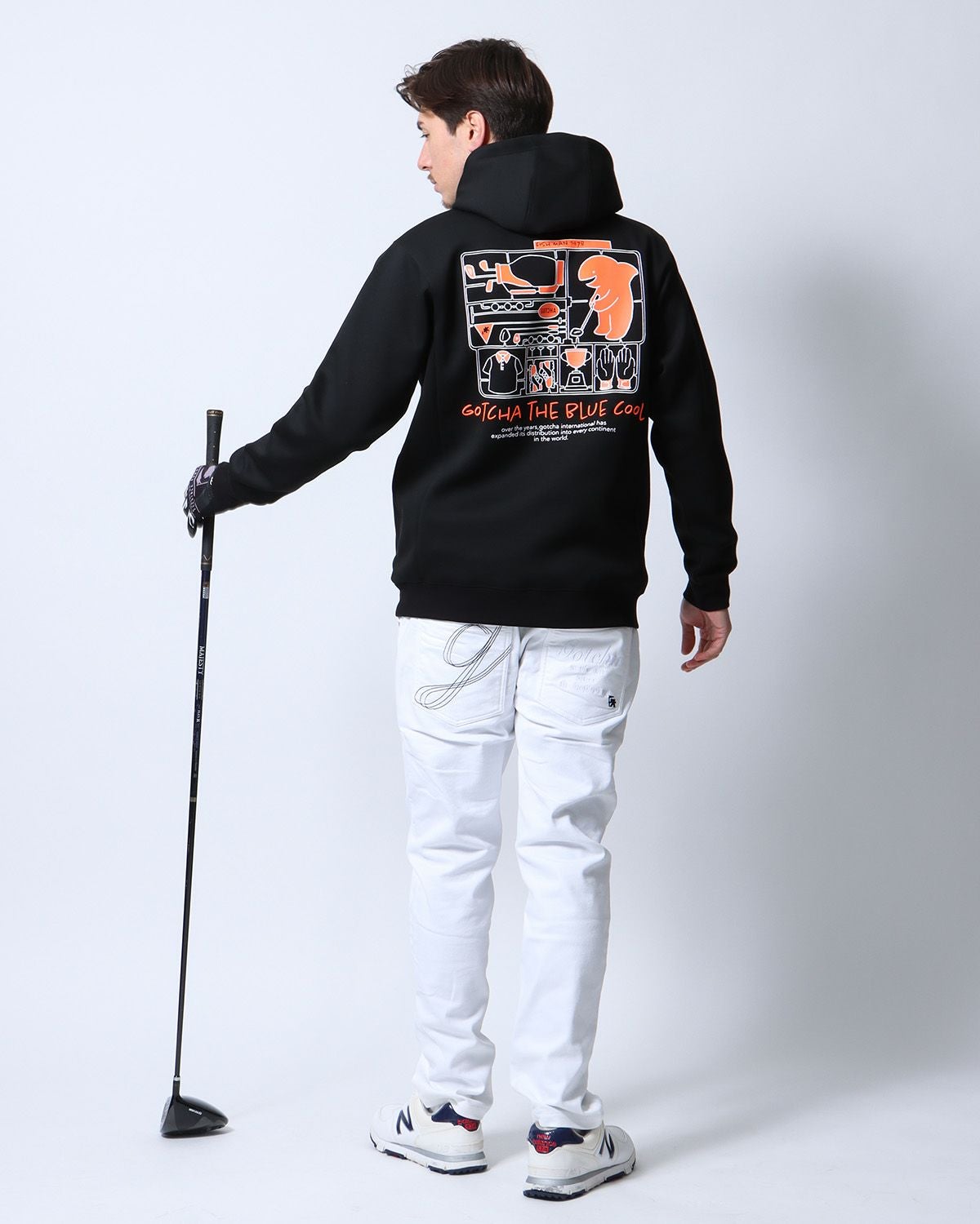 GOTCHA GOLF] 組み立て フィッシュマン ダンボールニット プルパーカー