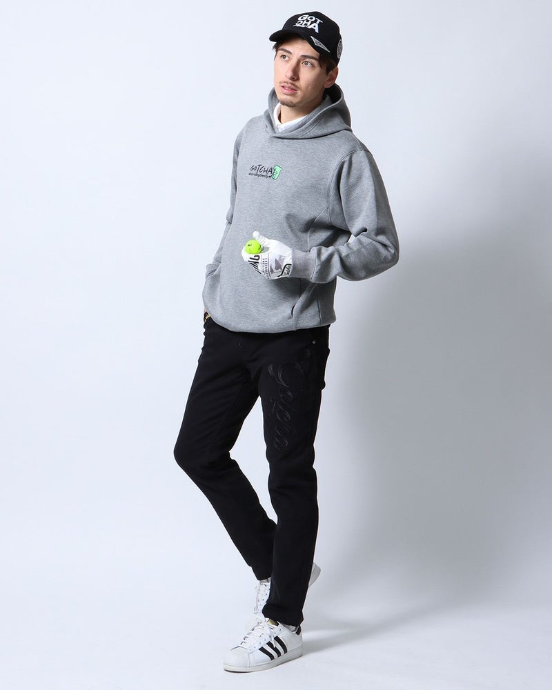 杢グレー：180cm/70kg(Lサイズ着用)