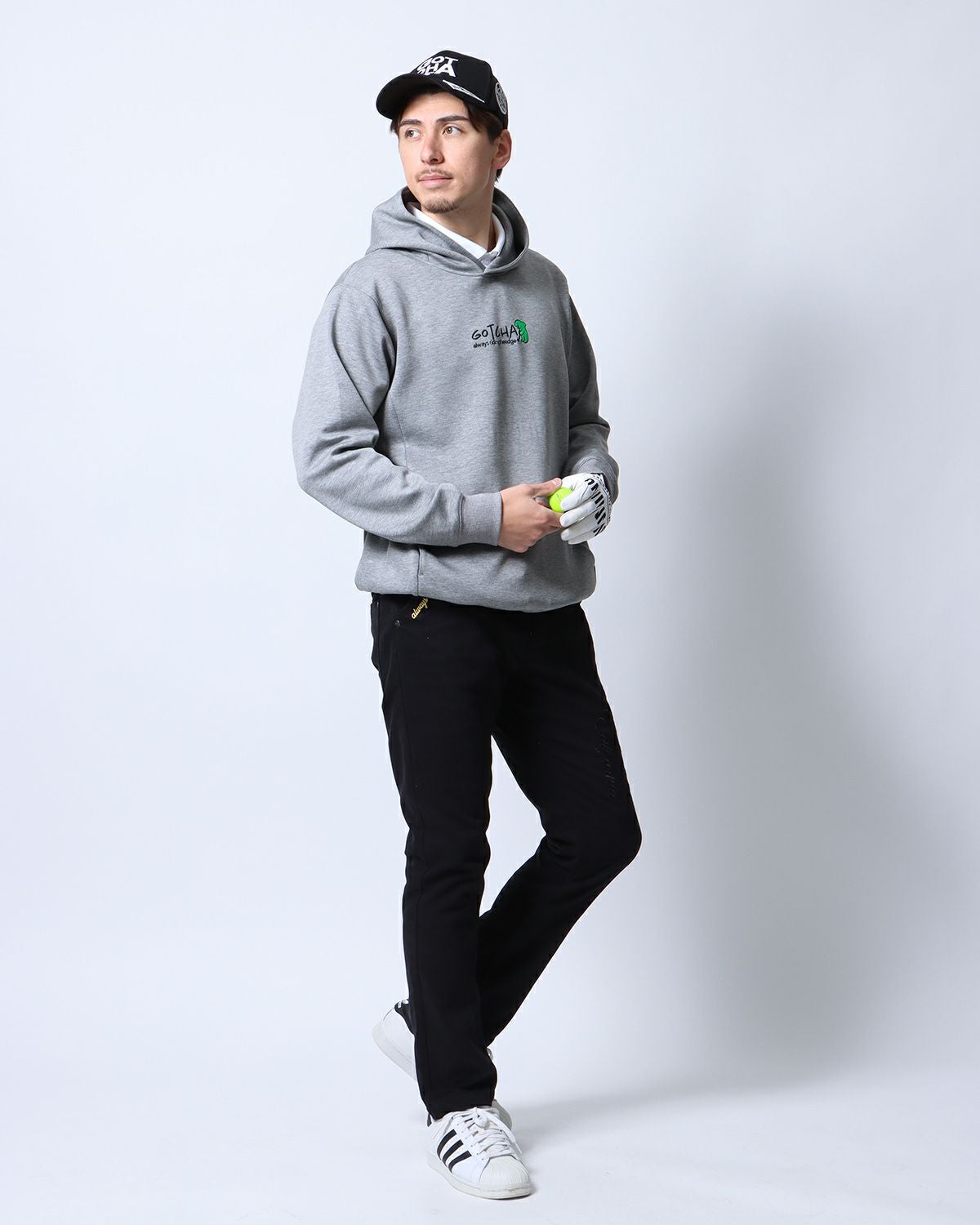 杢グレー：180cm/70kg(Lサイズ着用)