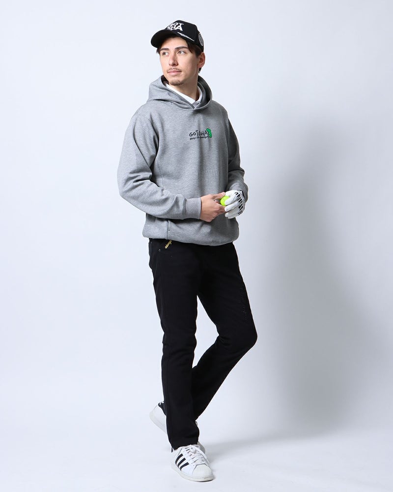 杢グレー：180cm/70kg(Lサイズ着用)