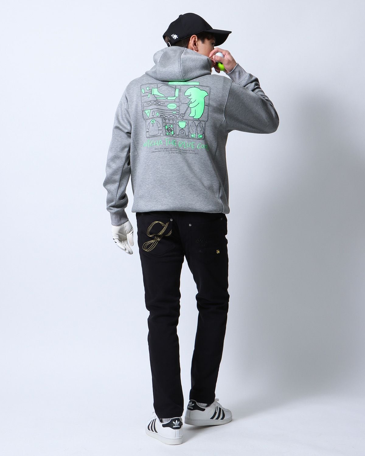 杢グレー：180cm/70kg(Lサイズ着用)