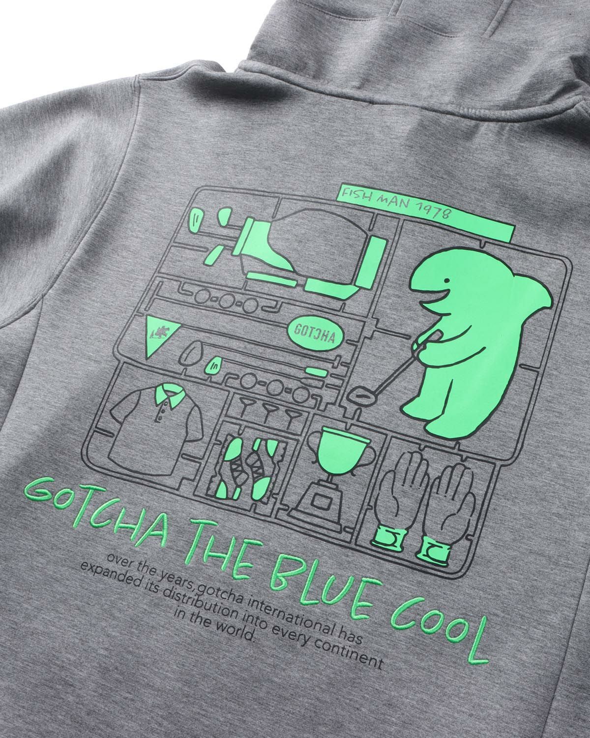 GOTCHA GOLF] 組み立て フィッシュマン ダンボールニット プルパーカー