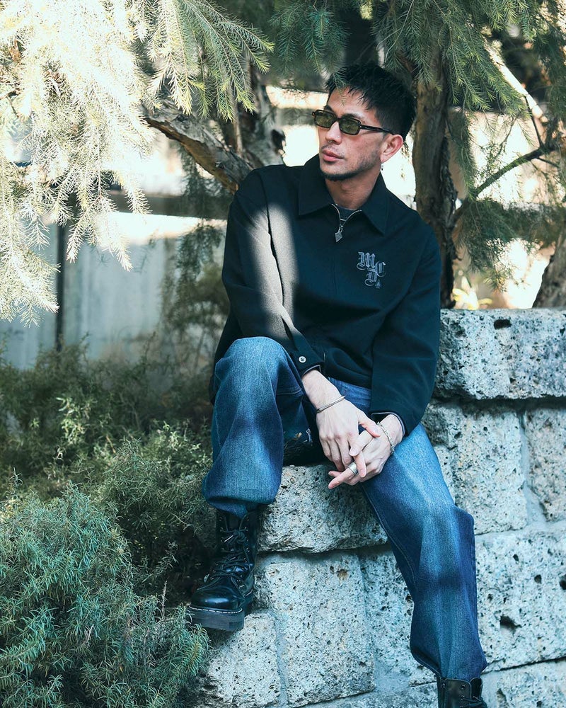 インディゴ:183cm(Lサイズ着用)