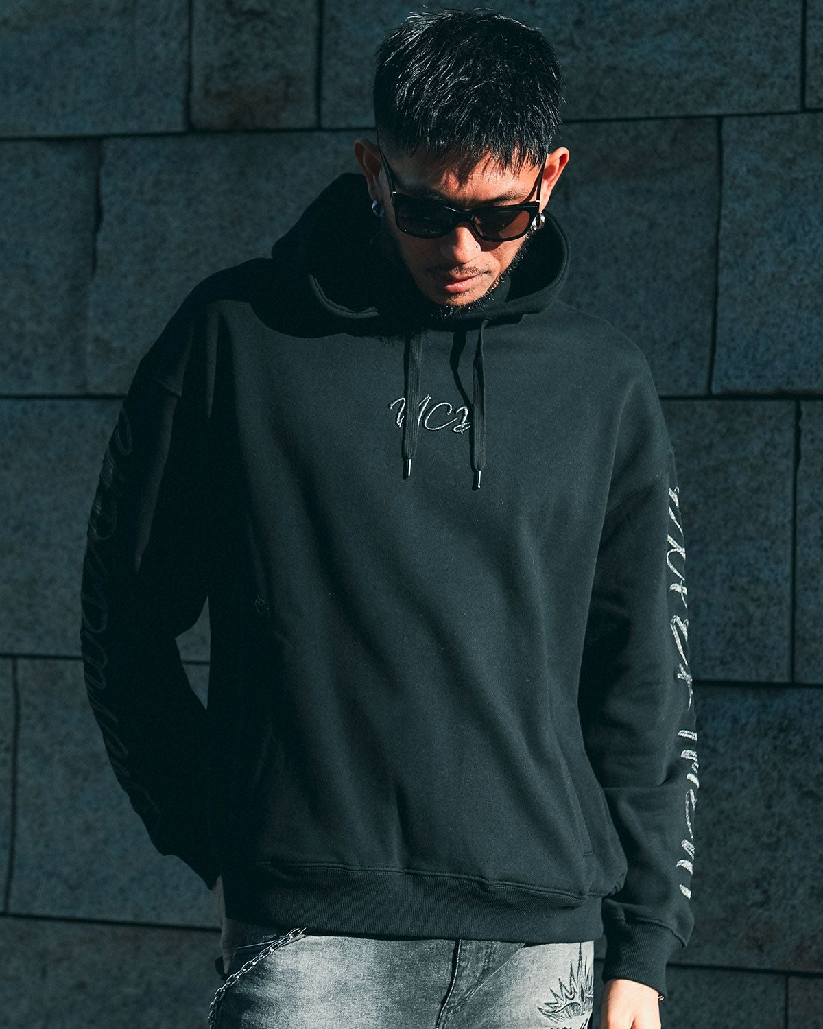 ブラック:183cm(Lサイズ着用)