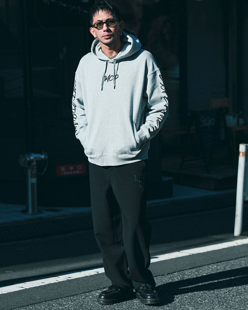 杢グレー:183cm(Lサイズ着用)