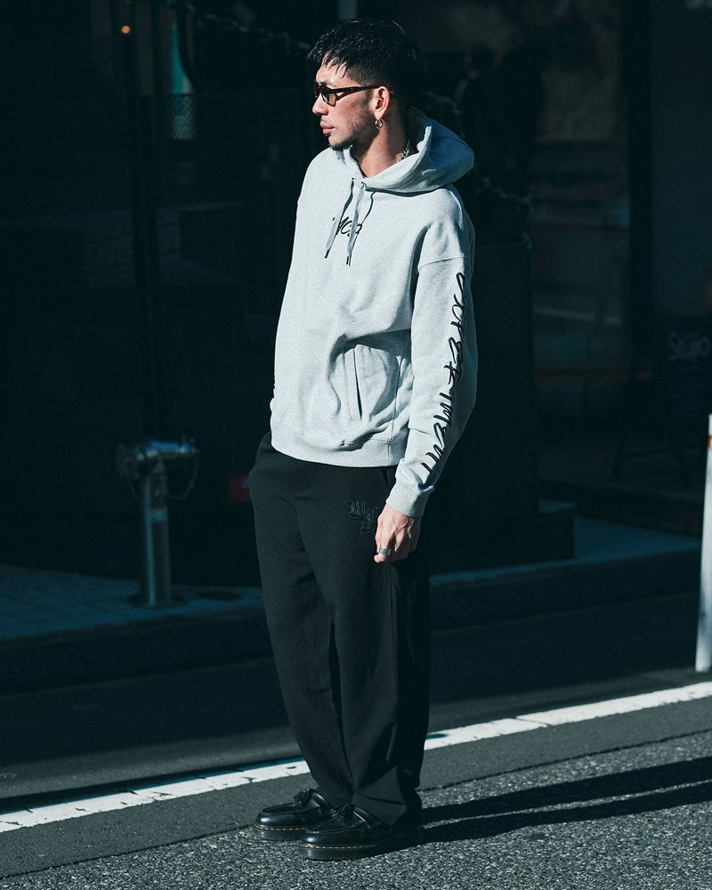 杢グレー:183cm(Lサイズ着用)