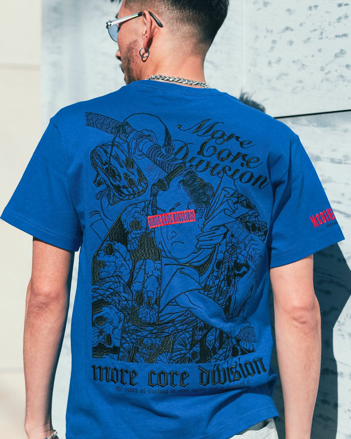 ブルー:183cm(Lサイズ着用)