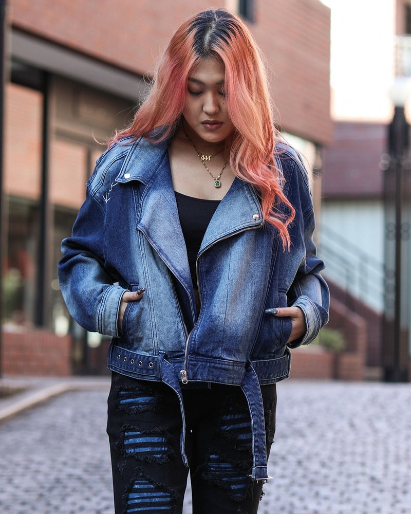 インディゴ：167cm(Lサイズ着用)