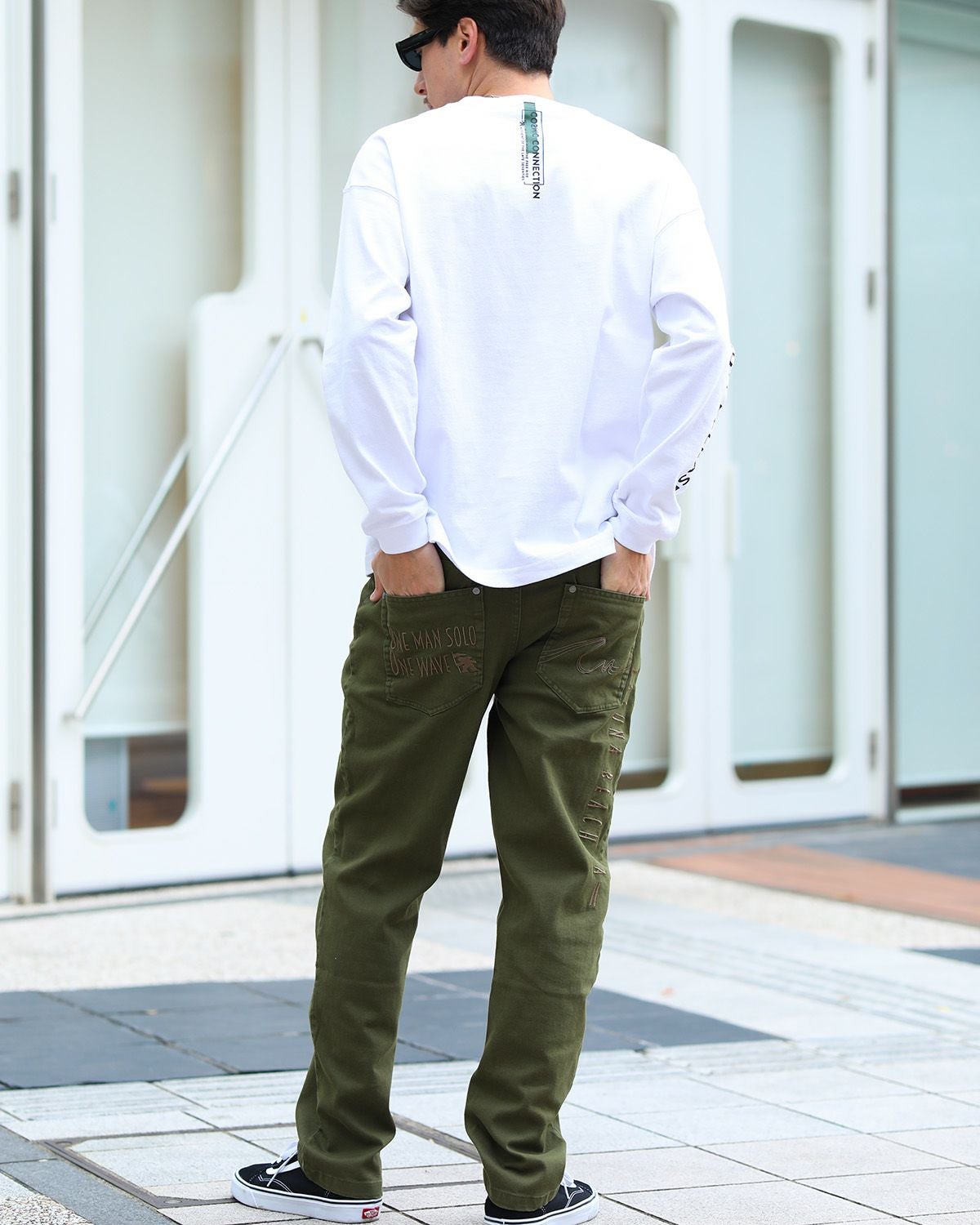 カーキ：180cm/70kg(Lサイズ着用)