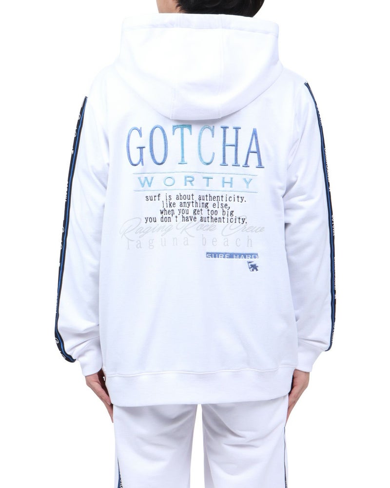 ホワイト：173cm63kg(Lサイズ着用)