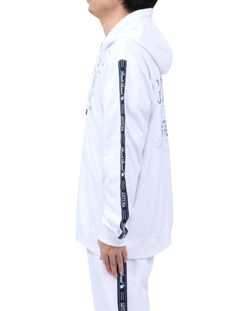 ホワイト：173cm63kg(Lサイズ着用)