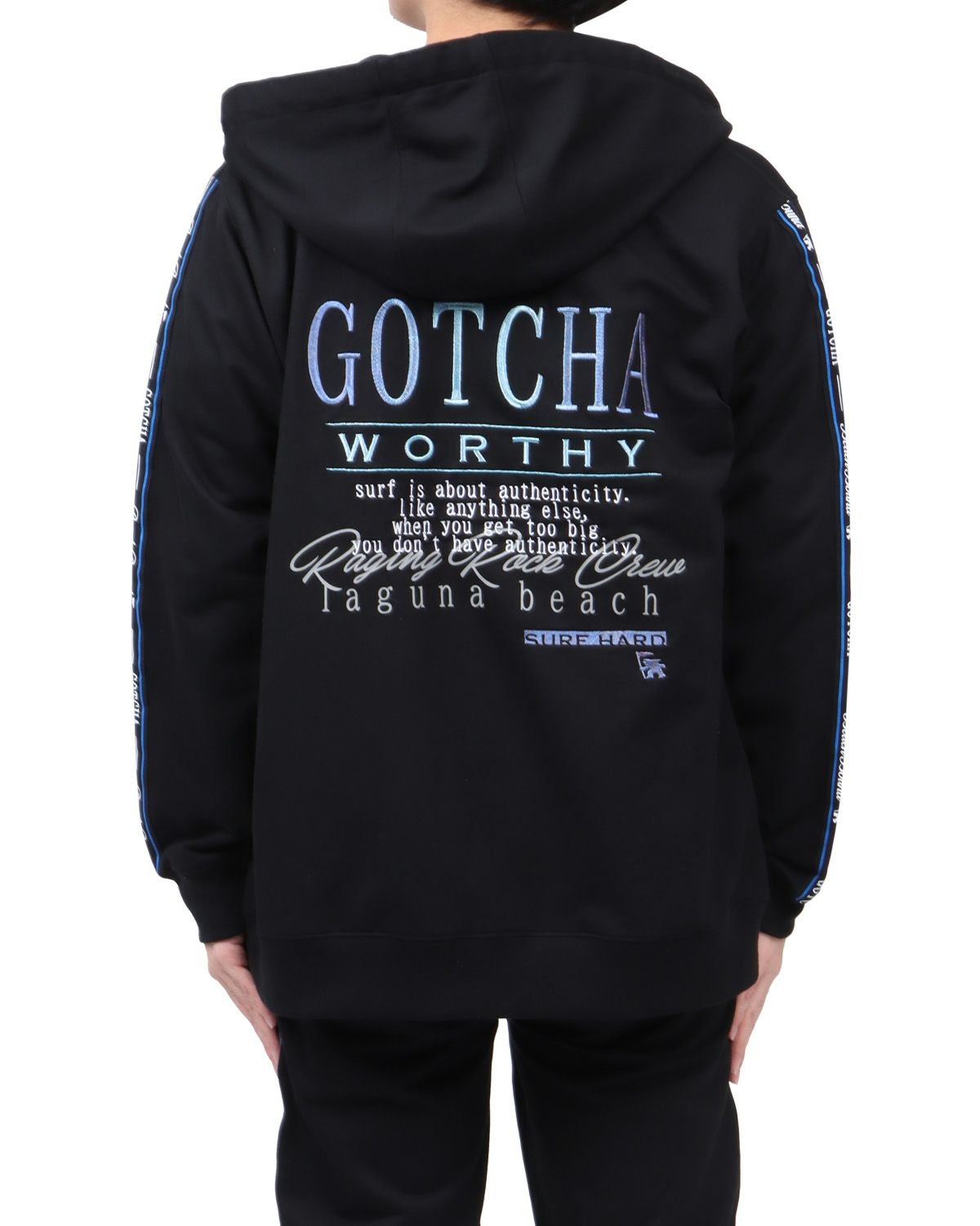 GOTCHA パーカー GOTCHA] メタリック 袖切替 ジップパーカー | PEET ONLINE STORE