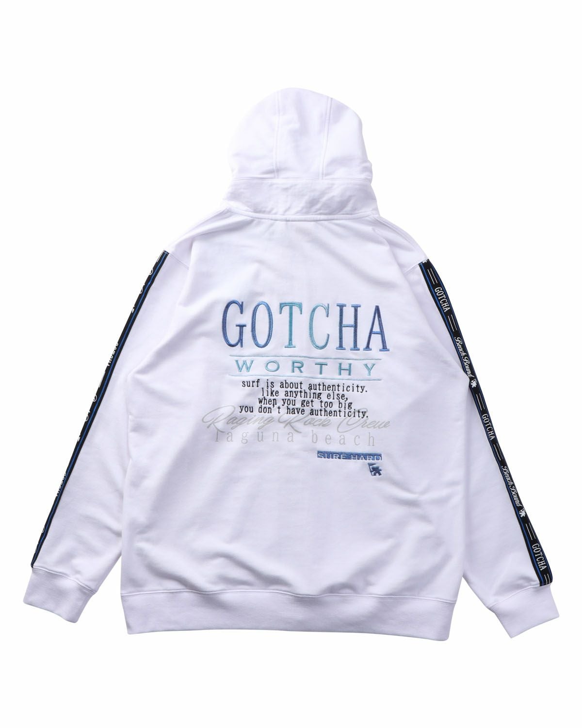 GOTCHA] ブルーグラデ ロゴライン セットアップ ジップパーカー | PEET