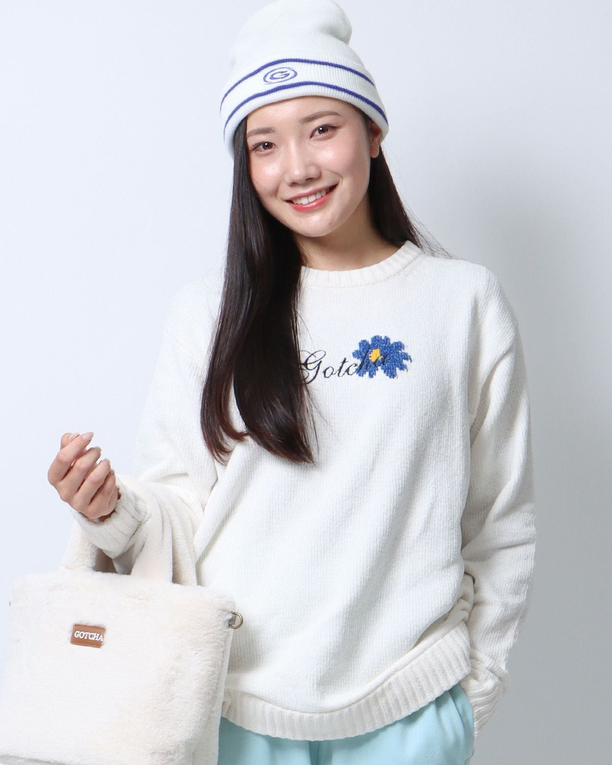 GOTCHA] 静電気防止 フラワーモールニット セーター | PEET ONLINE STORE