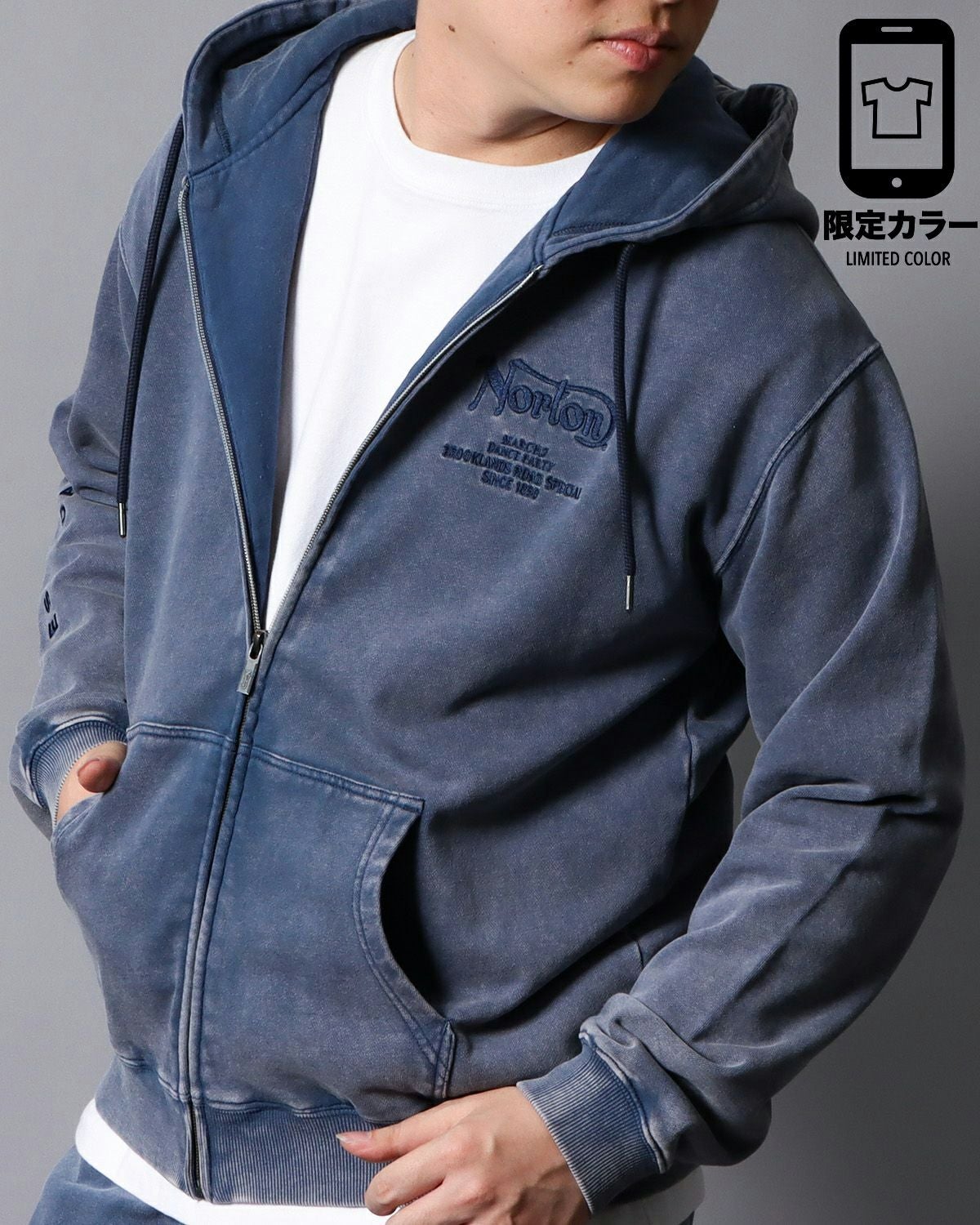 Norton] フロスト加工 フルジップパーカー | PEET ONLINE STORE