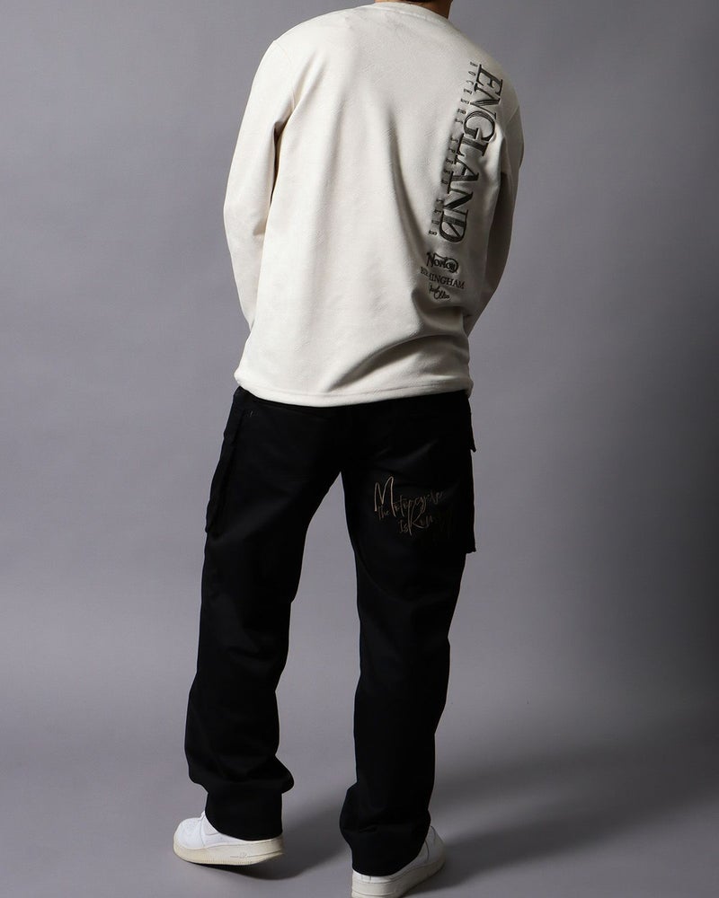 オフホワイト：178cm/75kg(Lサイズ着用)