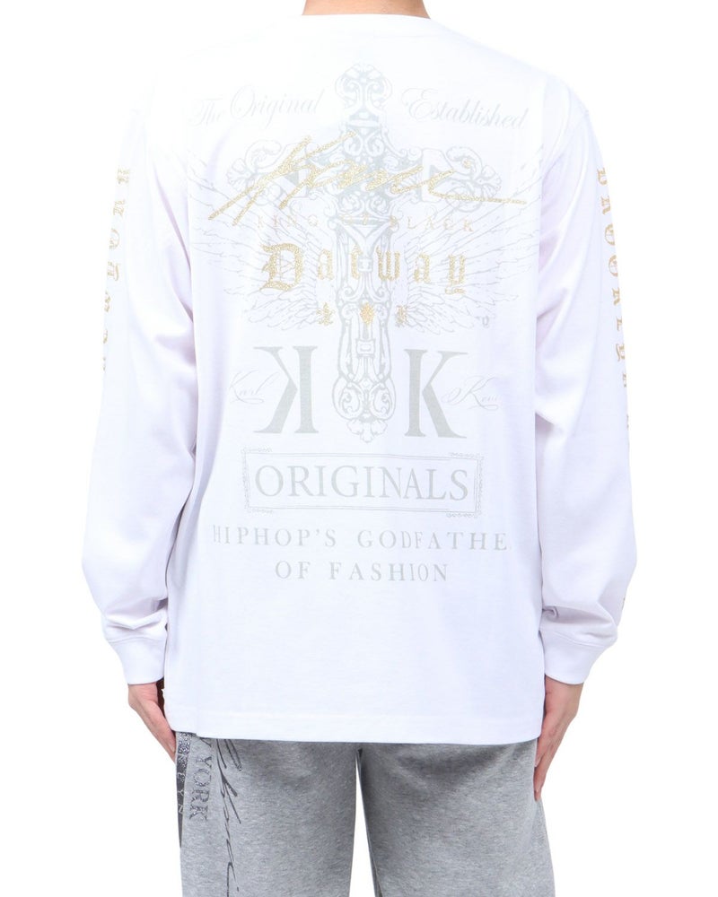 ホワイト：173cm63kg(Lサイズ着用)