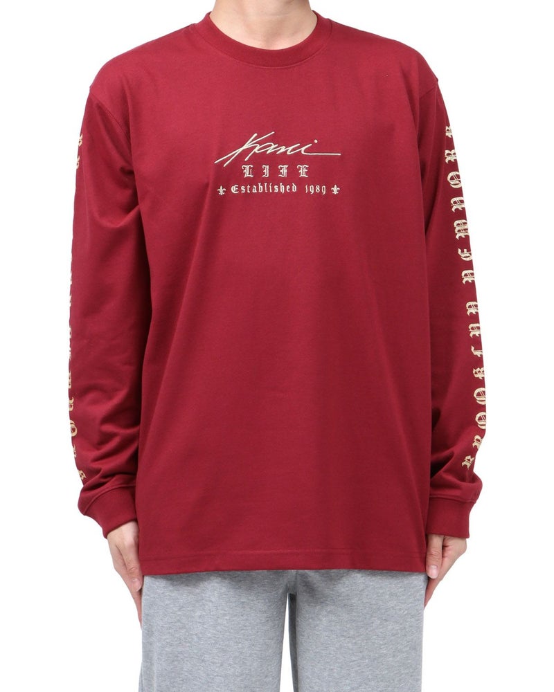 ダークレッド：173cm63kg(Lサイズ着用)